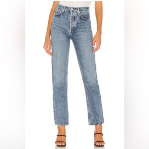 AGOLDE 90s Pinch Waist Jeans in ‘navigate’ light wash
